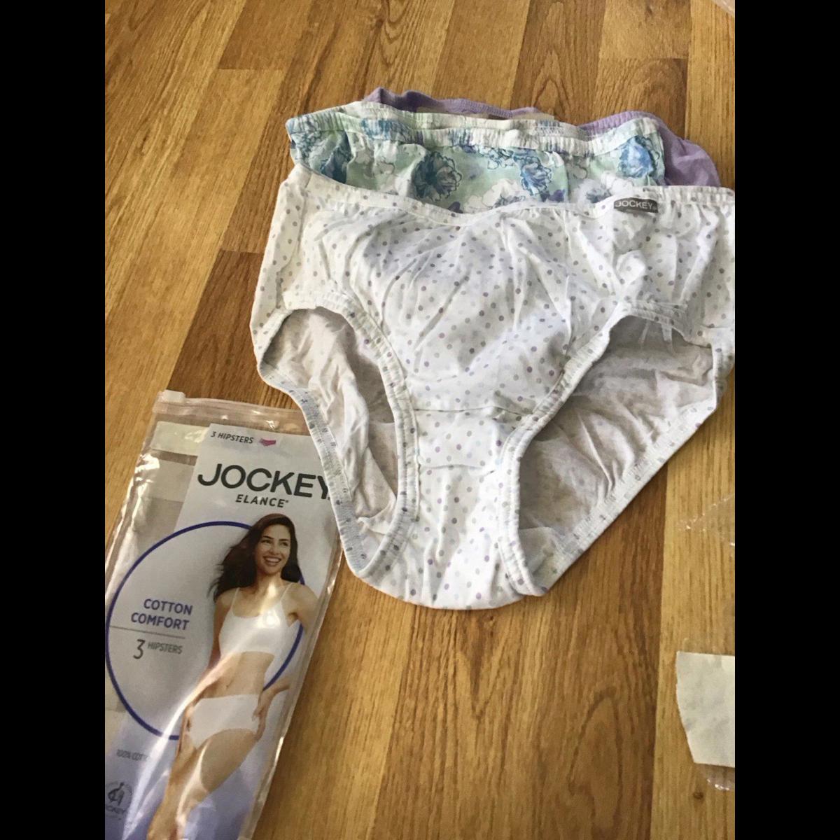 Set Of 3 Panties, Hipsters, Jockey, New, 6, Cotton, Open Package
